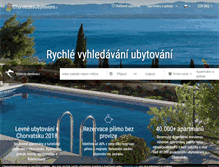 Tablet Screenshot of chorvatskeubytovani.cz